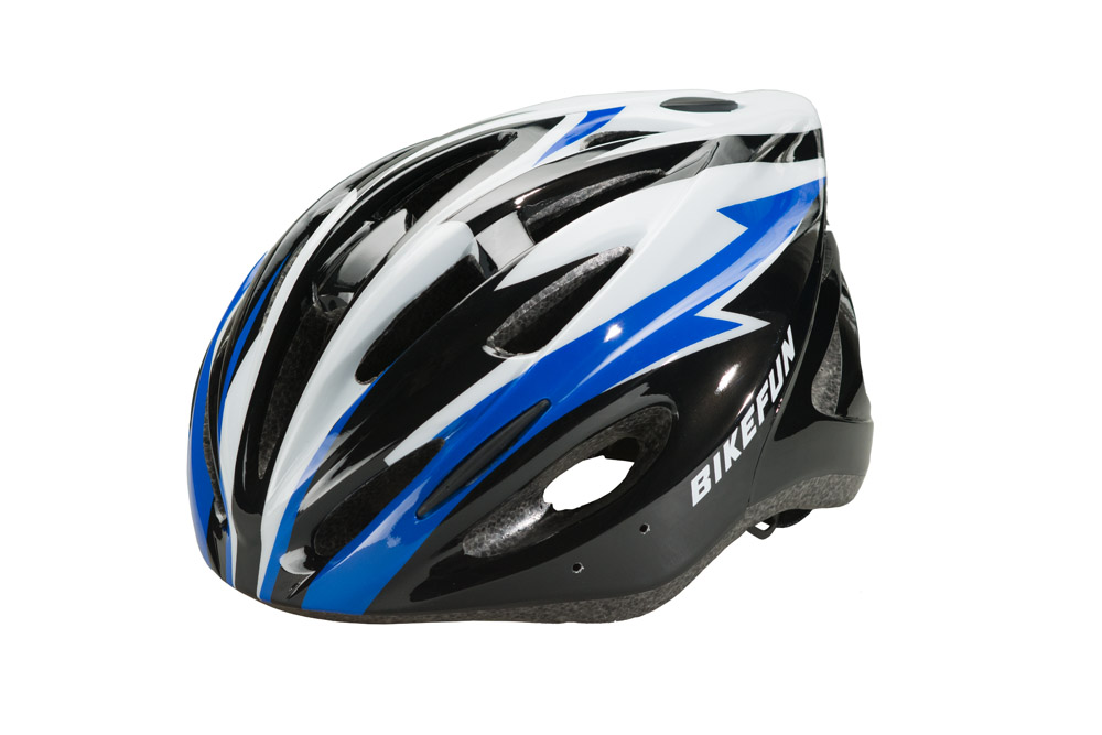 Fejvédő BIKEFUN COBBER fekete/kék - HB25-BB
