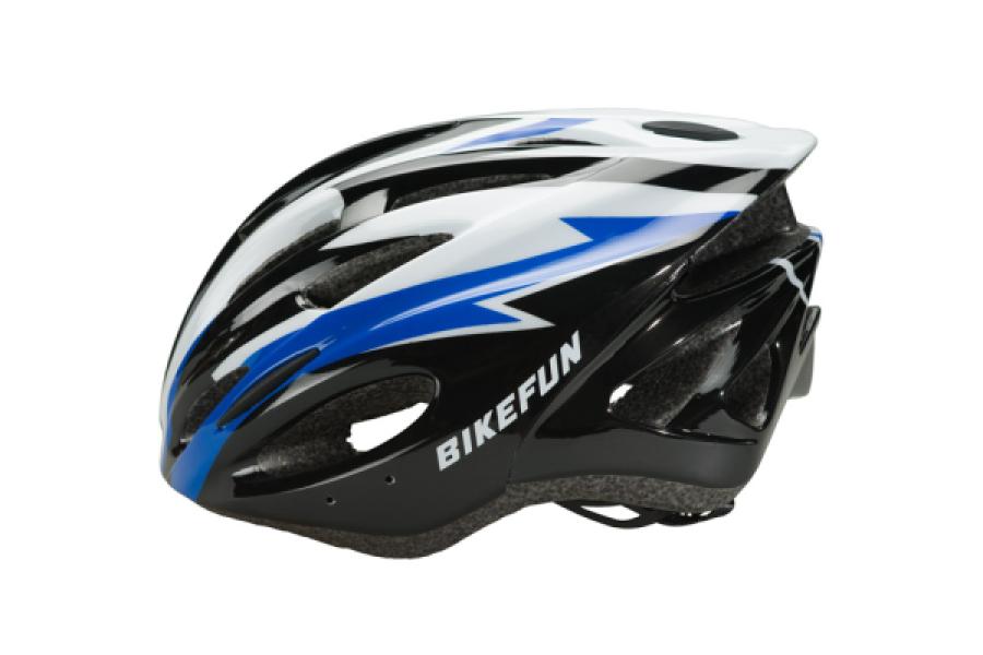Fejvédő BIKEFUN COBBER fekete/kék - HB25-BB — 2