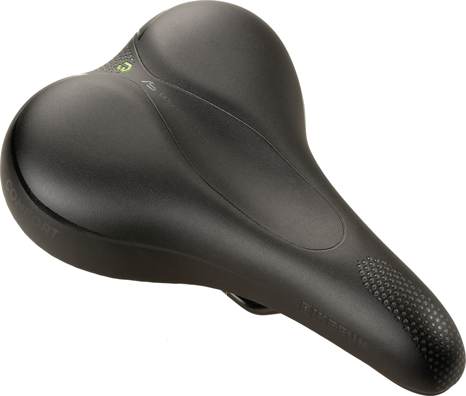 Nyereg BIKEFUN COMO Comfort trekking unisex fekete