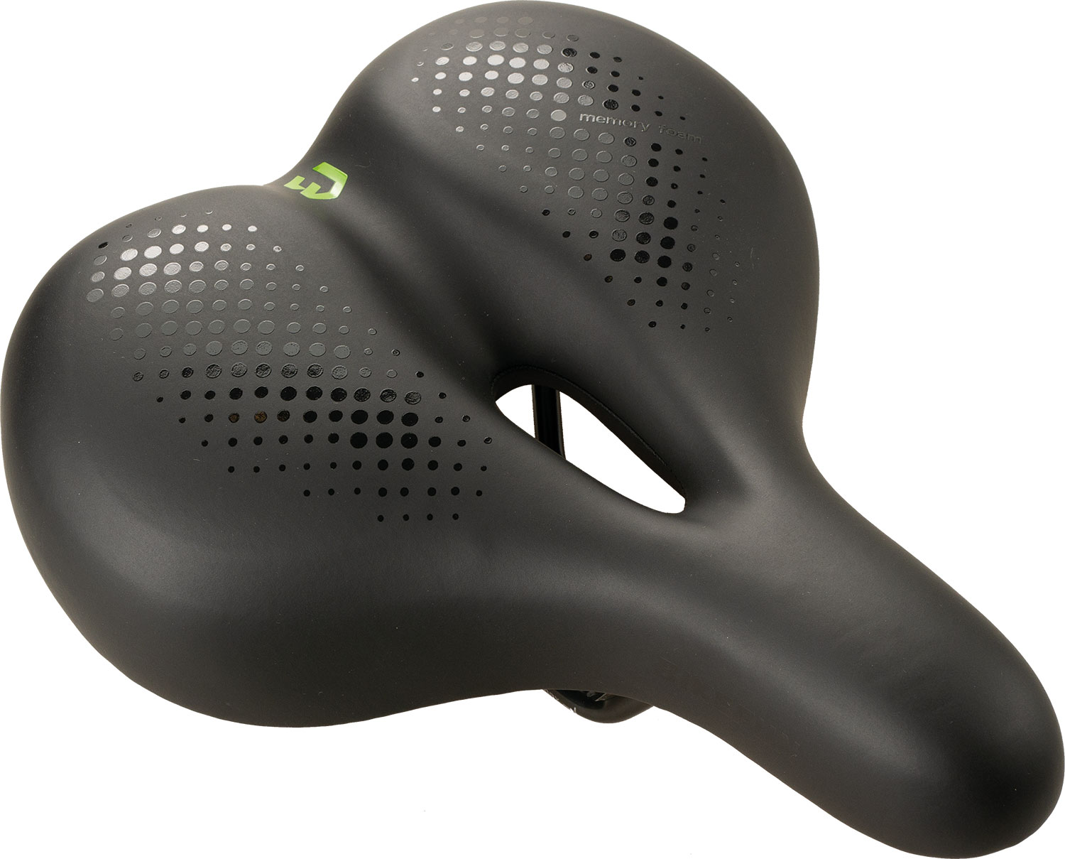 Nyereg BIKEFUN SIENA Comfort trekking fekete Memory Foam