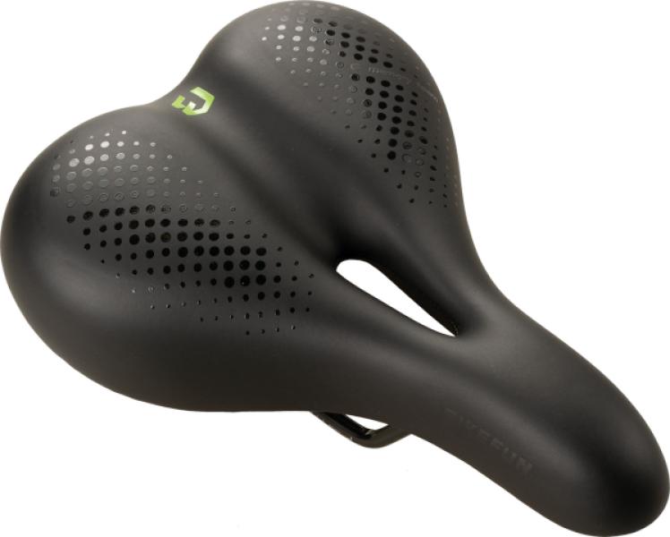 Nyereg BIKEFUN RAVENNA Comfort trekking fekete Memory Foam