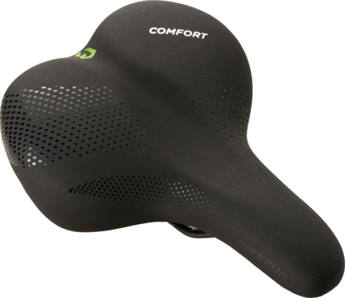 Nyereg BIKEFUN GENEVE comfort trekking női fekete Memory Foam