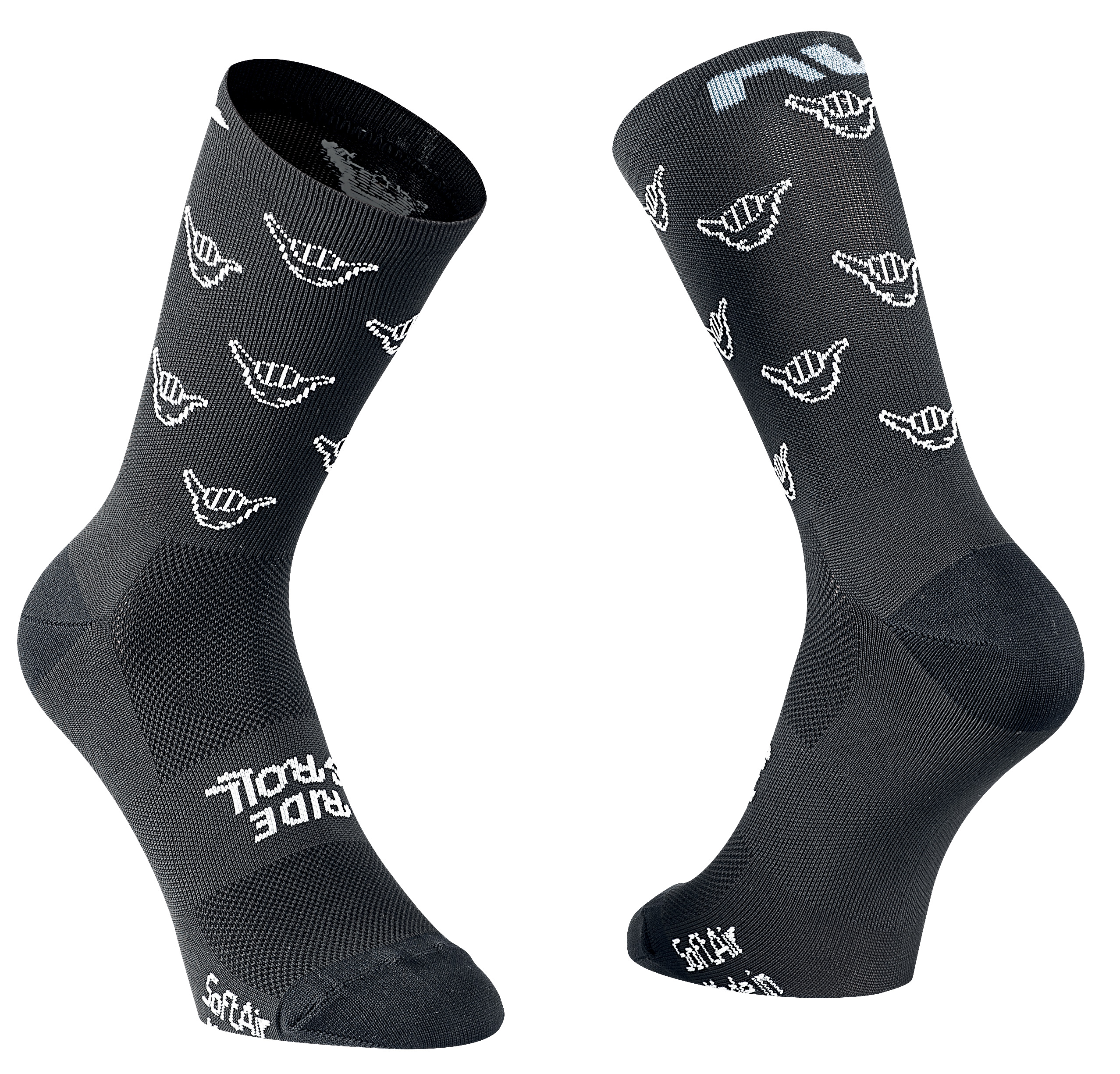 Zokni NORTHWAVE RIDE&ROLL FEKETE