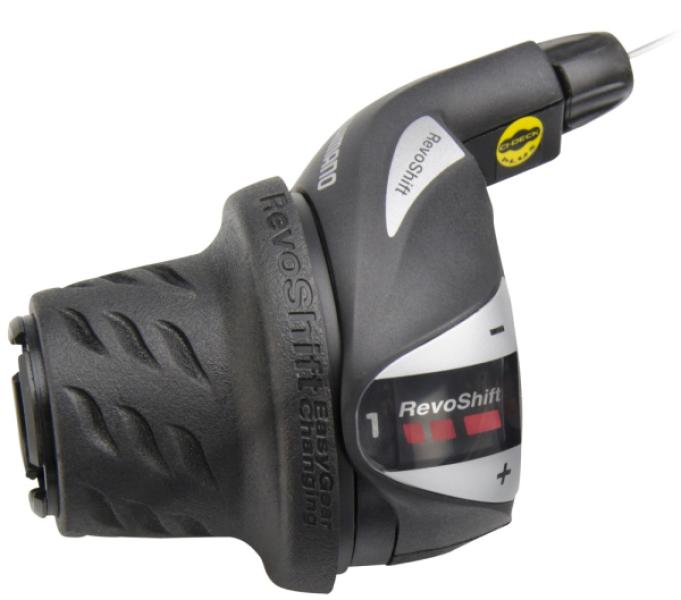 SHIMANO VÁLTÓMARKLAT REVOSHIFT  BAL TY 3-as frikciós BILINCSES DOBOZOS