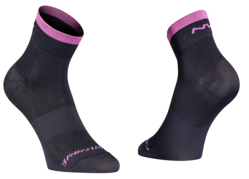Zokni NORTHWAVE ORIGIN XS (34-36) fekete-fukszia