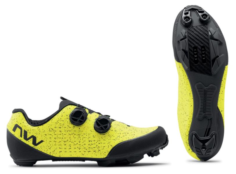 Cipő NORTHWAVE MTB REBEL 3 fluo sárga/fekete