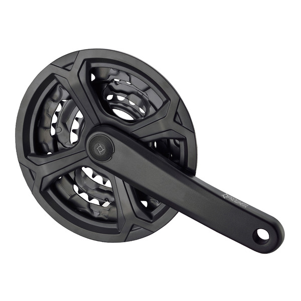 HAJTÓMŰ ALUMÍNIUM 28/38/48T 170MM FEKETE