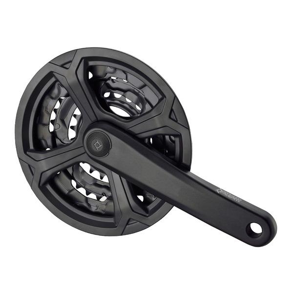 HAJTÓMŰ ALUMÍNIUM 28/38/48T 170MM FEKETE