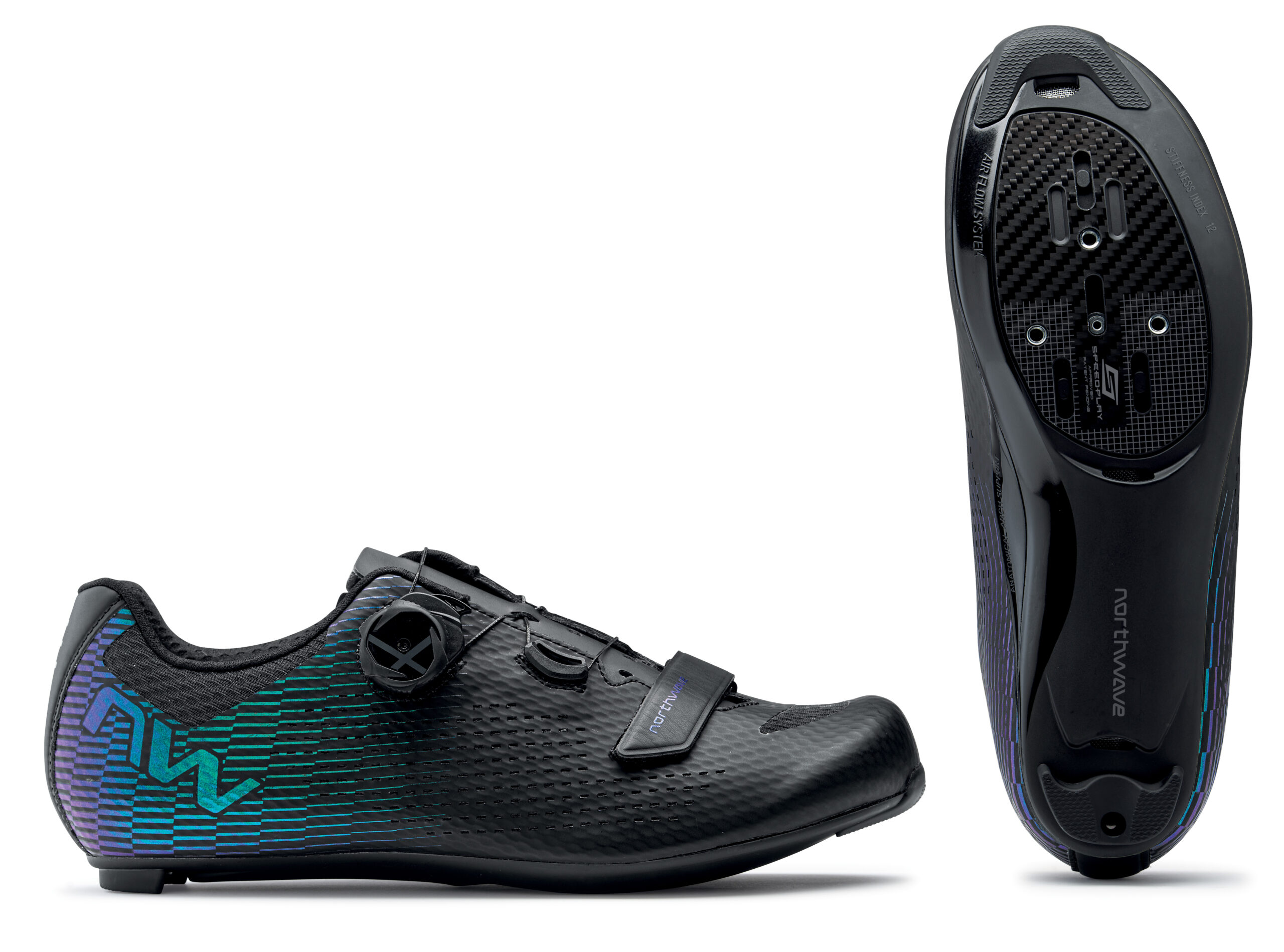CIPŐ NORTHWAVE ROAD STORM CARBON 2 40 FEKETE/SZÍNVÁLTÓS