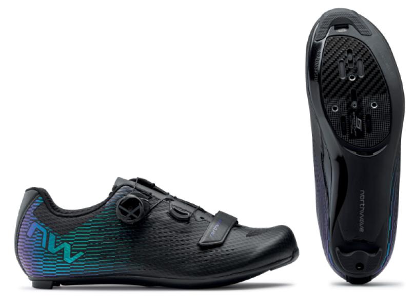 CIPŐ NORTHWAVE ROAD STORM CARBON 2 40 FEKETE/SZÍNVÁLTÓS