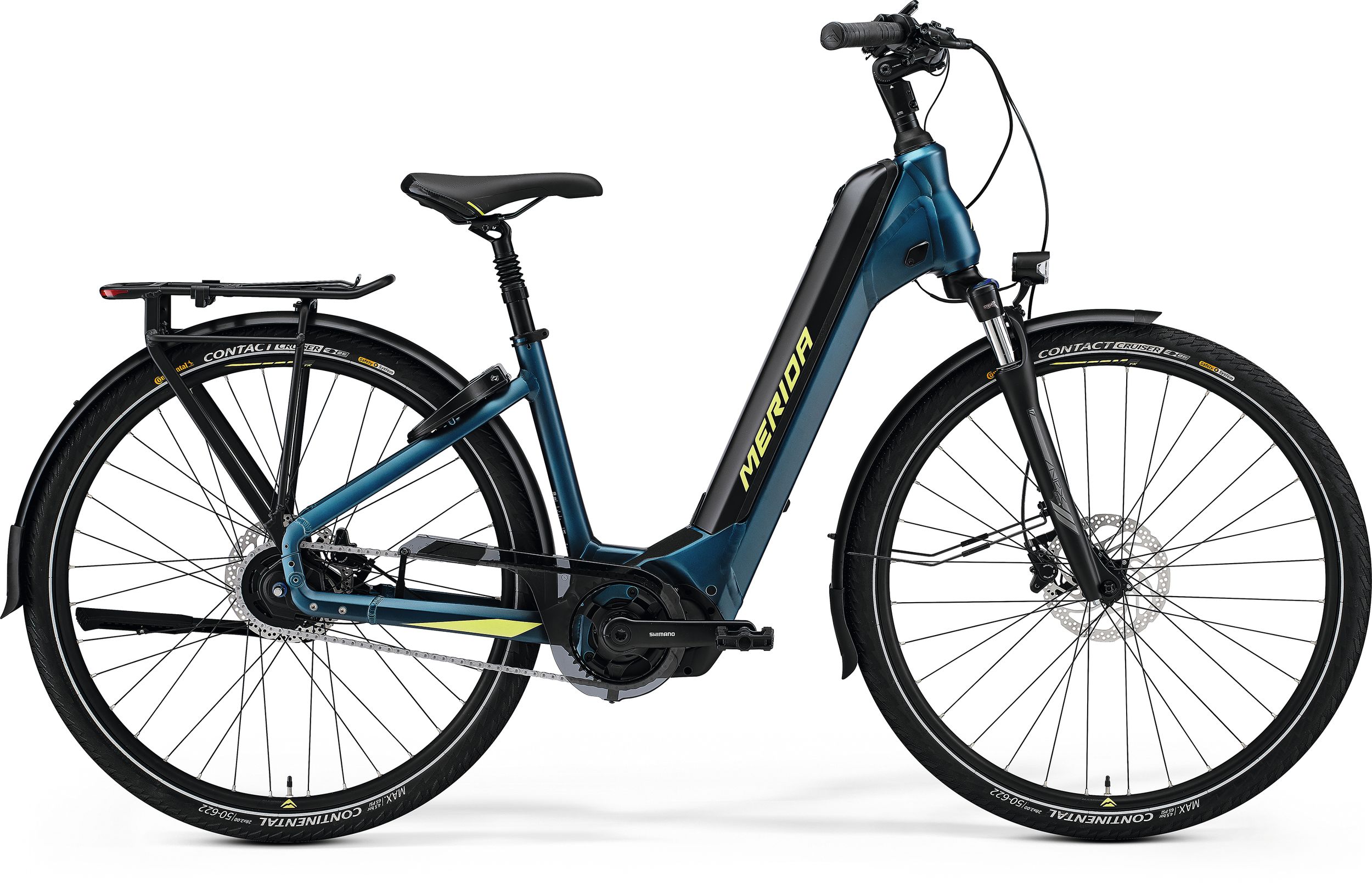 MERIDA 2022 eSPRESSO CITY 700 EQ XS(38) SELYEM ZÖLDESKÉK-KÉK (LIME)