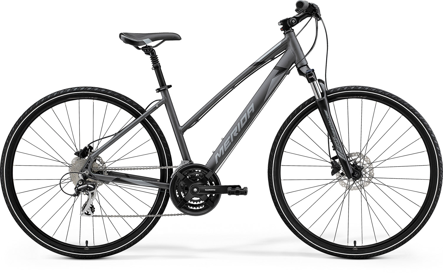 MERIDA 2022 CROSSWAY 20 NŐI XS(L)(43L) FEKETE (EZÜST)