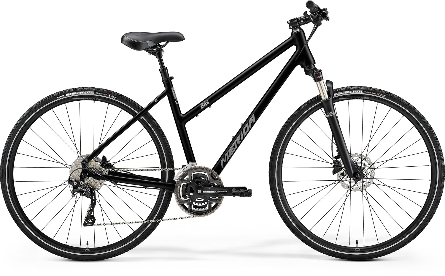 MERIDA 2022 CROSSWAY 300 NŐI S(L) FÉNYES FEKETE (MATT EZÜST)