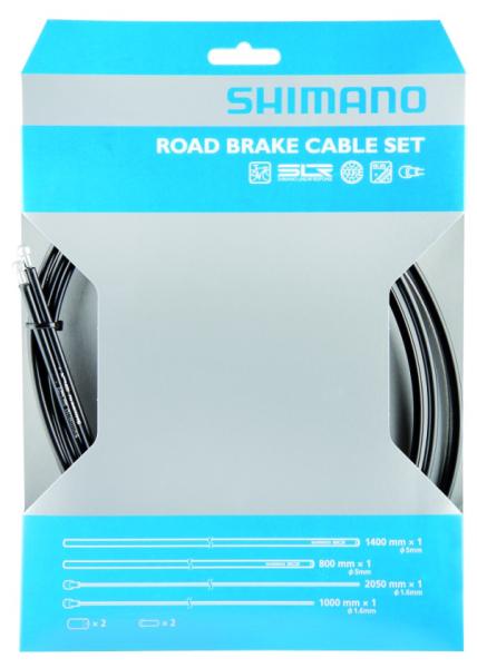 SHIMANO BOWDEN SZETT FÉK ORSZÁGÚTI FEKETE PTFE