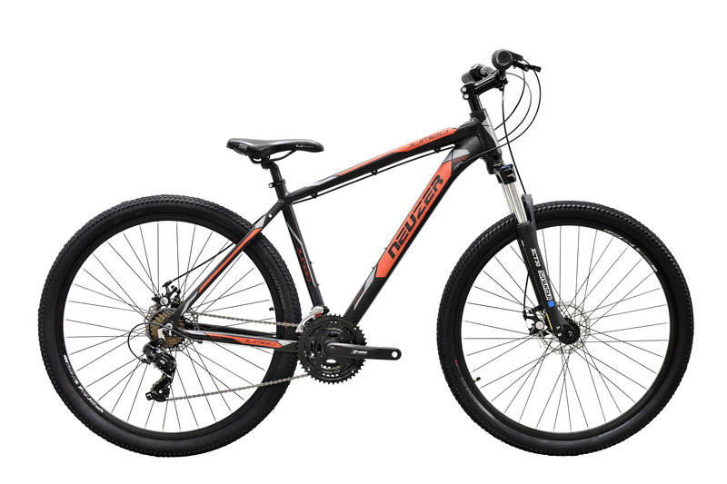 KERÉKPÁR NEUZER JUMBO HOBBY DISC 29" MTB  FEKETE/PIROS-SZÜRKE 19"
