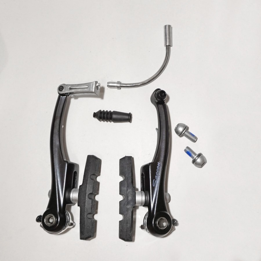 FÉK SACCON V-FÉK szett  Első+ Hátsó  FEKETE  110MM