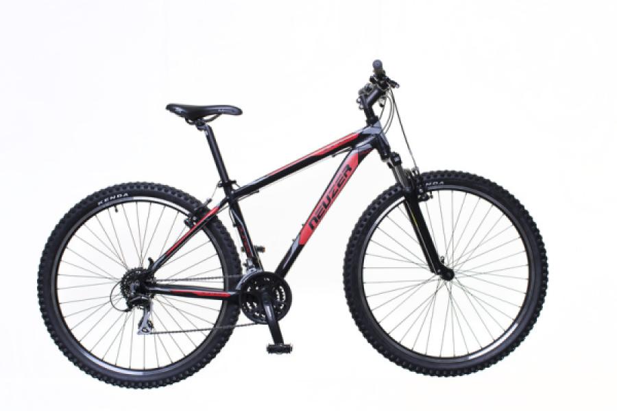 KERÉKPÁR NEUZER JUMBO HOBBY FÉRFI FEKETE/PIROS-SZÜRKE 17