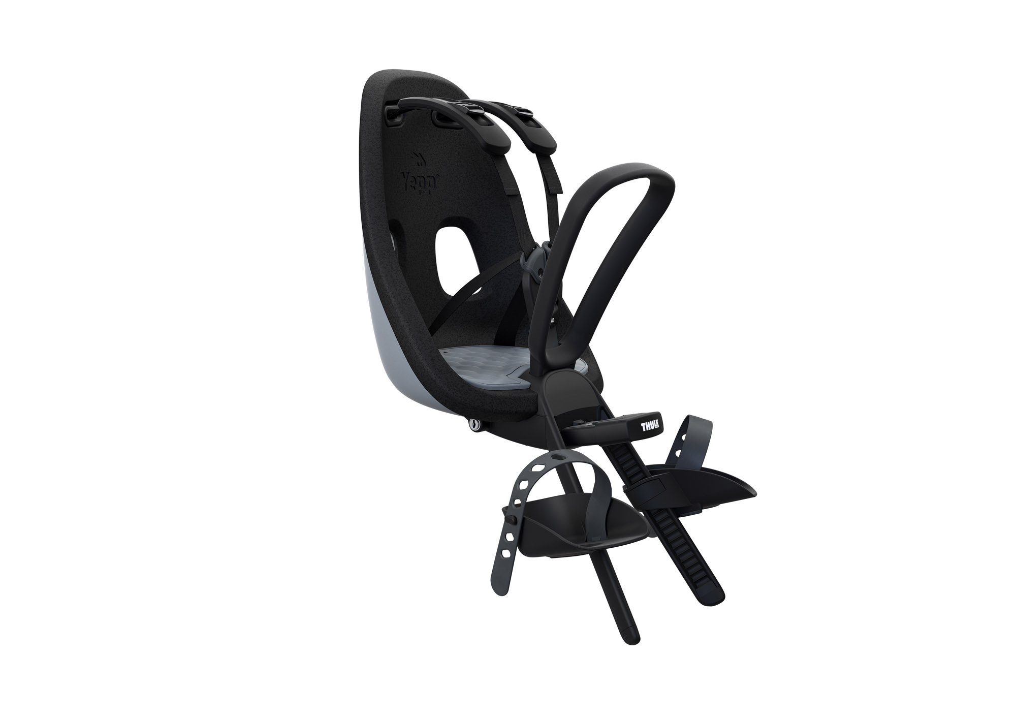 Gyerekülés THULE YEPP NEXXT MINI első szürke (15kg) adapter tartozék, 20x28mm kormányszárhoz