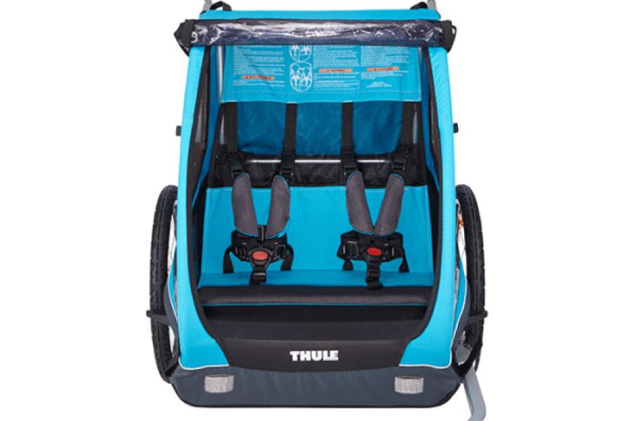 Utánfutó THULE COASTER XT kerékpár szett + sétálókerék kék — 2
