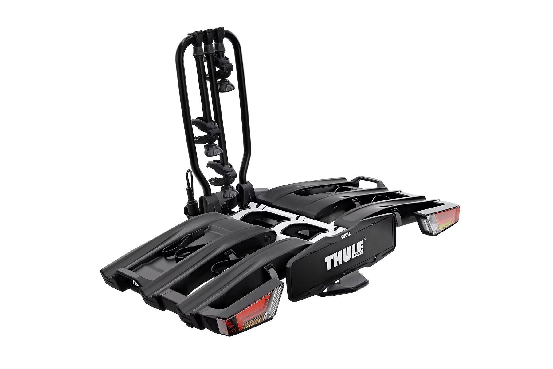 Kerékpárszállító THULE EASYFOLD XT vonóhorogra 3krp 13pin fekete (táska tartozék)