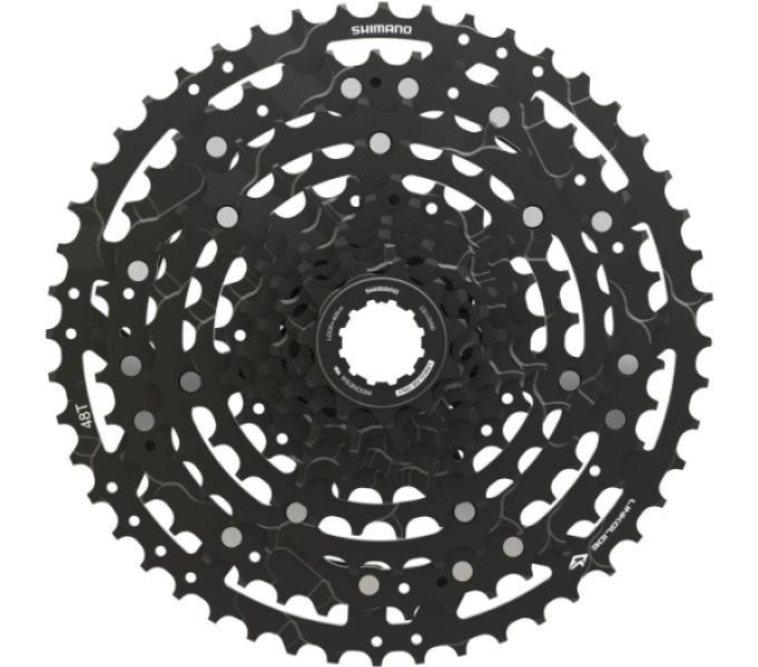 LÁNCKERÉKSOR SHIMANO CUES 10-ES 11-48F CS-LG300-10 Linkglide, acél, fekete