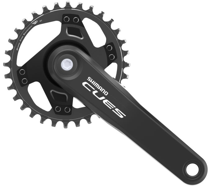 HAJTÓMŰ SHIMANO CUES FC-U4000 170MM 32F NÉGYSZÖGTENGELYES 1x9s, 1x10s, 1x11s, fekete