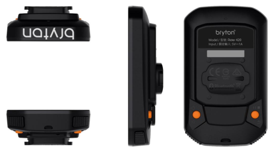Computer BRYTON RIDER 420T GPS szett (CAD+HRM) — 2