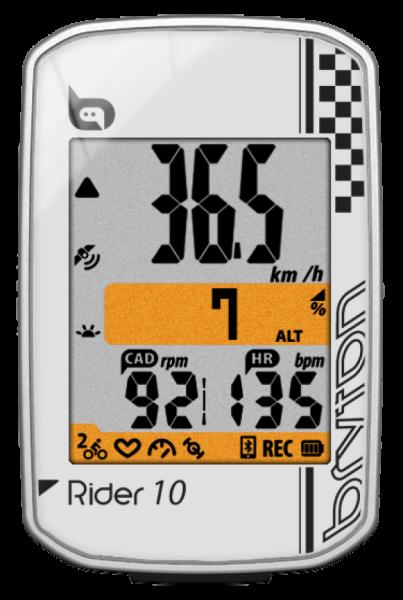Computer BRYTON RIDER 10E GPS komputer, fehér