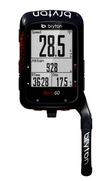 Computer BRYTON AERO 60T GPS komputer szett (HRM+SPD+CAD+Aero mount) — 5
