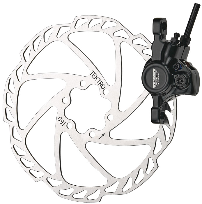 Tárcsafék TEKTRO AURIGA COMP 180 mm rotor első fekete