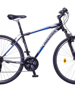 KERÉKPÁR NEUZER X-ZERO CROSS FÉRFI 19" FEKETE/KÉK-SZÜRKE