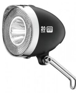 Lámpa agydin.elso, Retro LED, fekete, 20 LUX, kapcsoló