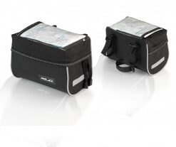 Kormánytáska Traveller fekete-antracit 15x11x19cm, ca.3 ltr BA-S69