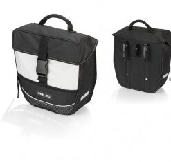 Táska csomagtartóra Traveller egyoldalas fekete-antracit 34x30x13cm, ca.13 ltr BA-S67