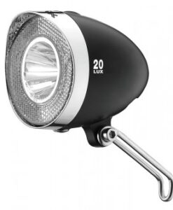 Lámpa elemes elso, Retro LED, fekete, 20 LUX, kapcsoló