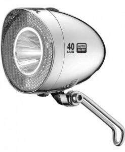 Lámpa agydin.elso, Retro LED, króm, 40 LUX, kapcsoló, szenzor, állófény