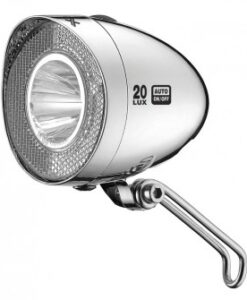 Lámpa agydin.elso, Retro LED, króm, 20 LUX, kapcsoló