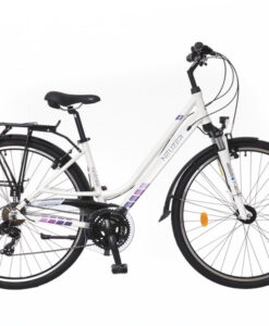 KERÉKPÁR NEUZER RAVENNA 100 NŐI TREKING FEHÉR/LILA MATT 19"