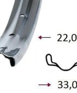 Felni 28x1,1/2 acél 36H