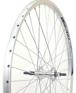Kerék hátsó 26"/559  duplafalú abroncs-menetes alumínium ezüst agy