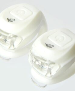 LÁMPA Villogó SZETT VELOTECH 2 LED FEHÉR SZILIKON