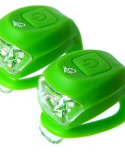 LÁMPA Villogó szilikon VELOTECH 2LED ZÖLD szett