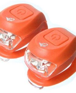 LÁMPA Villogó SZETT  VELOTECH SZILIKON 2 LED PIROS