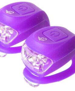 LÁMPA Villogó szilikon VELOTECH 2LED LILA szett