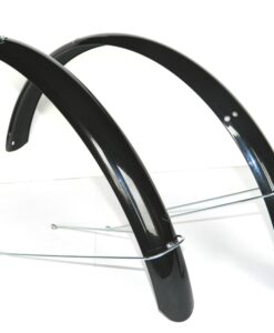 Sárvédő SZETT VELOTECH 28"/48mm fekete U trekking alu-plasztik