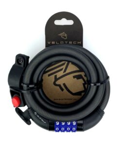 Lakat Velotech 12x1800mm számzáras ,4 számjegyű,tartóval