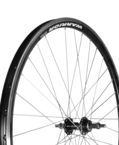 KERÉK 622-ES 28" HÁTSÓ DUPLAFALÚ WARRIOR FEKETE FELNI, ACÉL MENETES AGY FEKETE