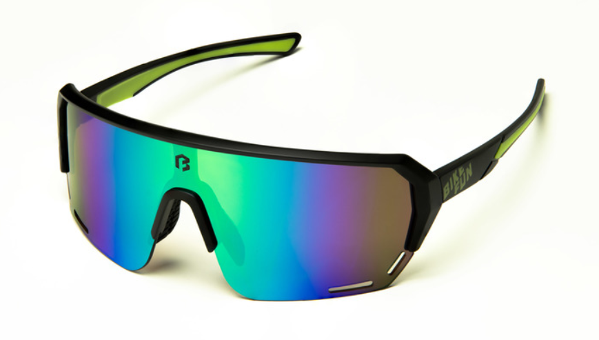 SZEMÜVEG BIKEFUN SUMMIT FEKETE ZÖLD LENCSE FULL REVO