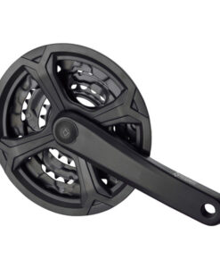 HAJTÓMŰ ALUMÍNIUM 28/38/48T 170MM FEKETE